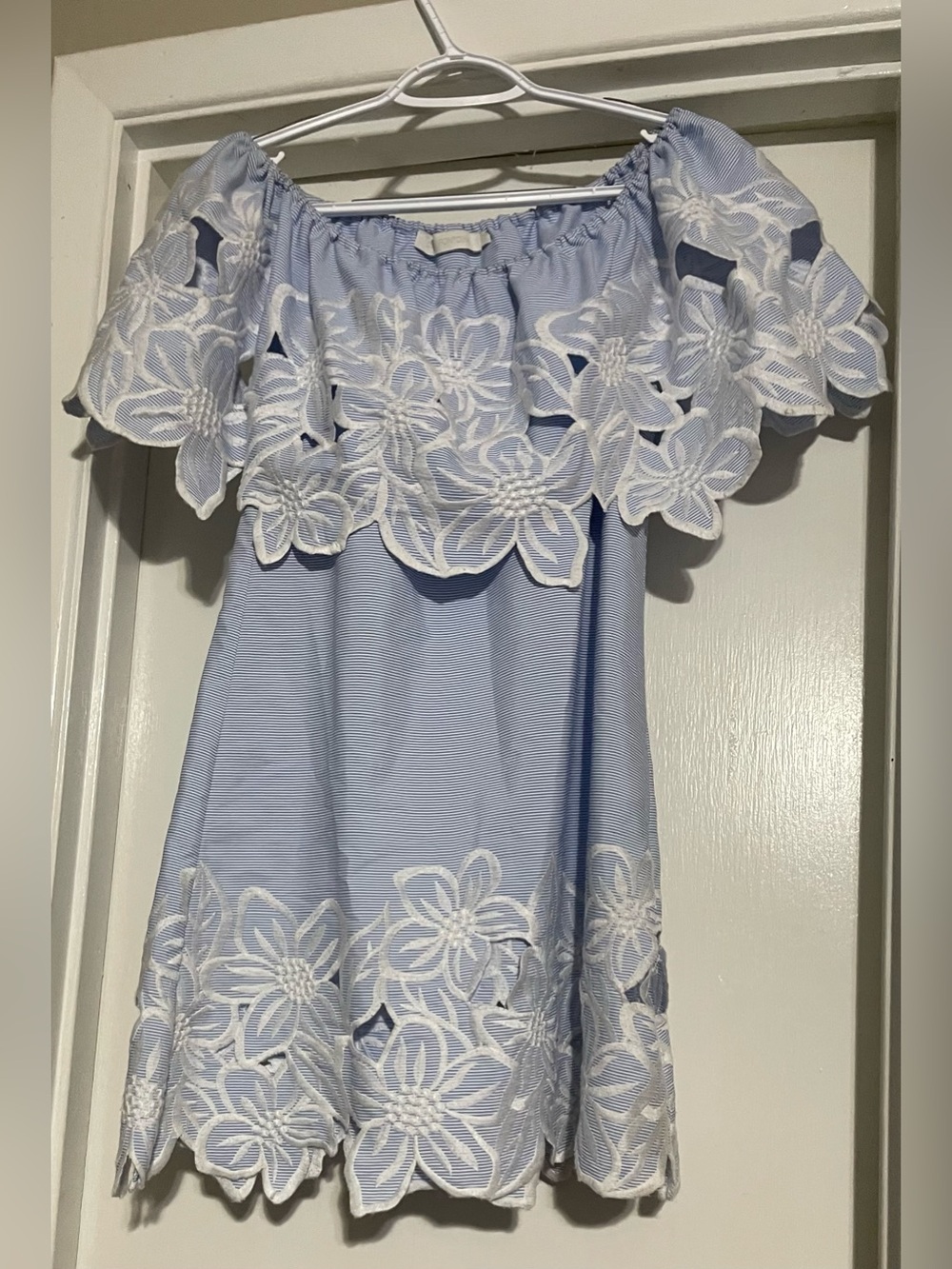 Anne Fontaine Maeva Off The Shoulder Mini Dress